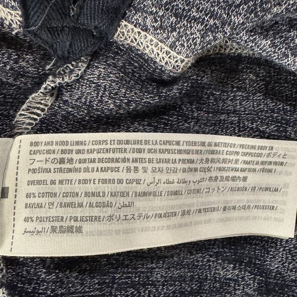 Abercrombie & Fitch Mens XX-Large Pullover Hoodie Stretch Pocket Marled Slits - Picture 8 of 9